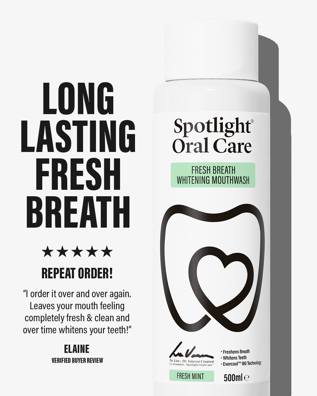 Fresh Breath Whitening Mouthwash