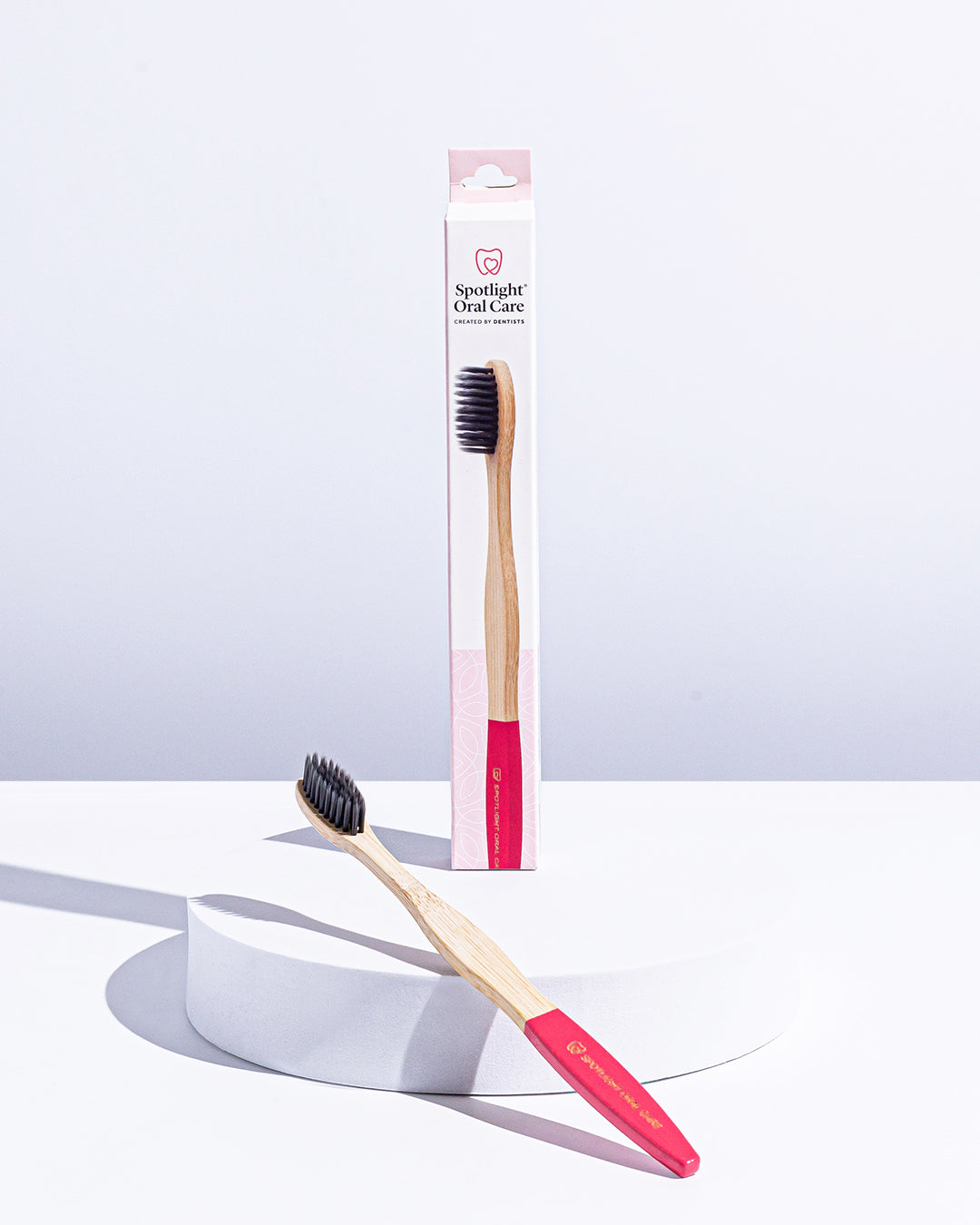 Spotlight Oral Care's sustainable bamboo toothbrush combining natural materials with effective cleaning performance