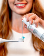 Blue gel whitening booster designed to transform any toothpaste into an advanced whitening treatment without causing sensitivity​