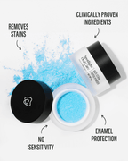 Vegan and cruelty-free tooth powder offering a low-abrasion solution for daily stain removal and oral health maintenance​