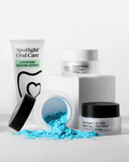 Comprehensive teeth whitening set combining PAP, Perlite, and Hydrogen Peroxide for effective stain removal and enamel protection​