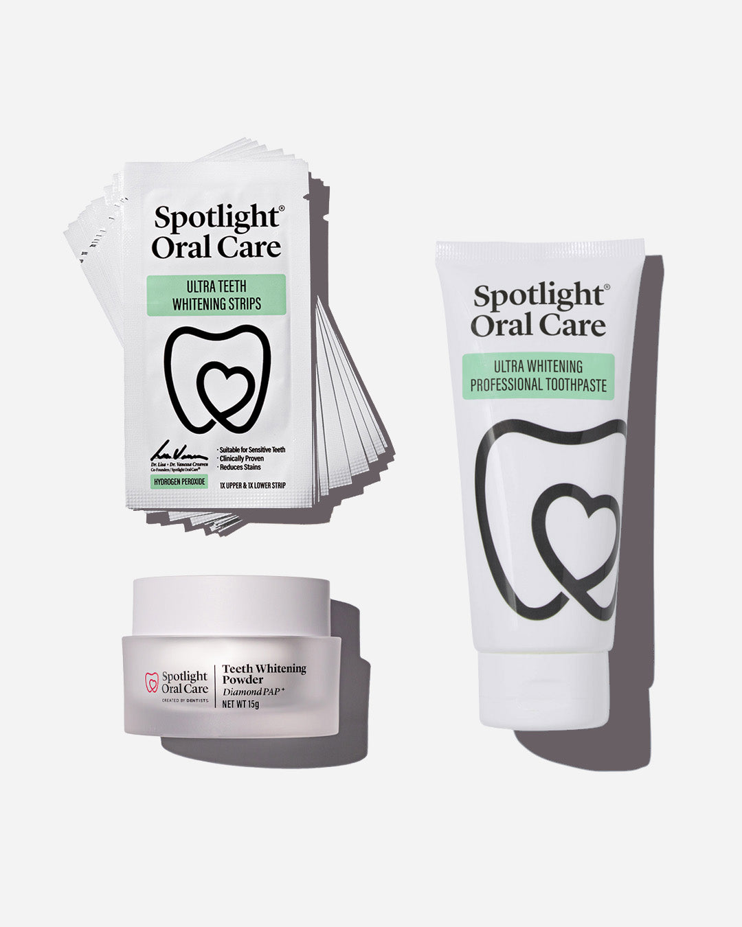 Instant whitening trio