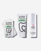 Spotlight Oral Care Instant Whitening Trio featuring Ultra Teeth Whitening Strips, Teeth Whitening Accelerator Gel, and Ultra Whitening Professional Toothpaste​