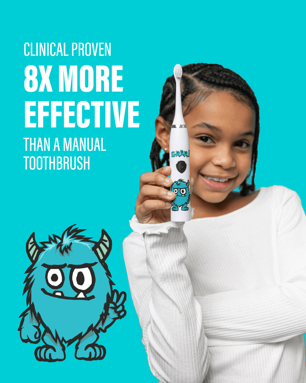Monster Toothbrush Kids Monster Electric Toothbrush – Spotlight Oral Care EU