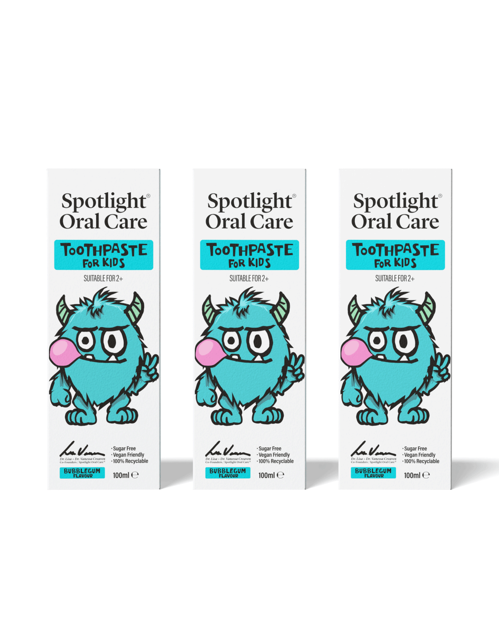 Kids Monster Toothpaste X3 Bundle