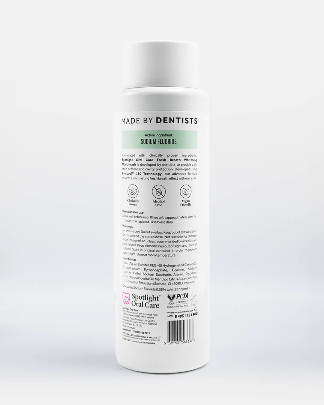Spotlight Oral Care's advanced mouthwash solution targeting bad breath, staining, and enamel protection for a brighter smile​