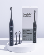 Sleek and stylish Graphite Grey Sonic Toothbrush offering a professional-level clean with included charger and nine months of replacement heads​