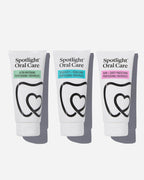 Spotlight Oral Care Toothpaste Trio Bundle featuring Ultra Whitening, Gum + Cavity Protection, and Sensitivity + Rebuilding toothpastes​