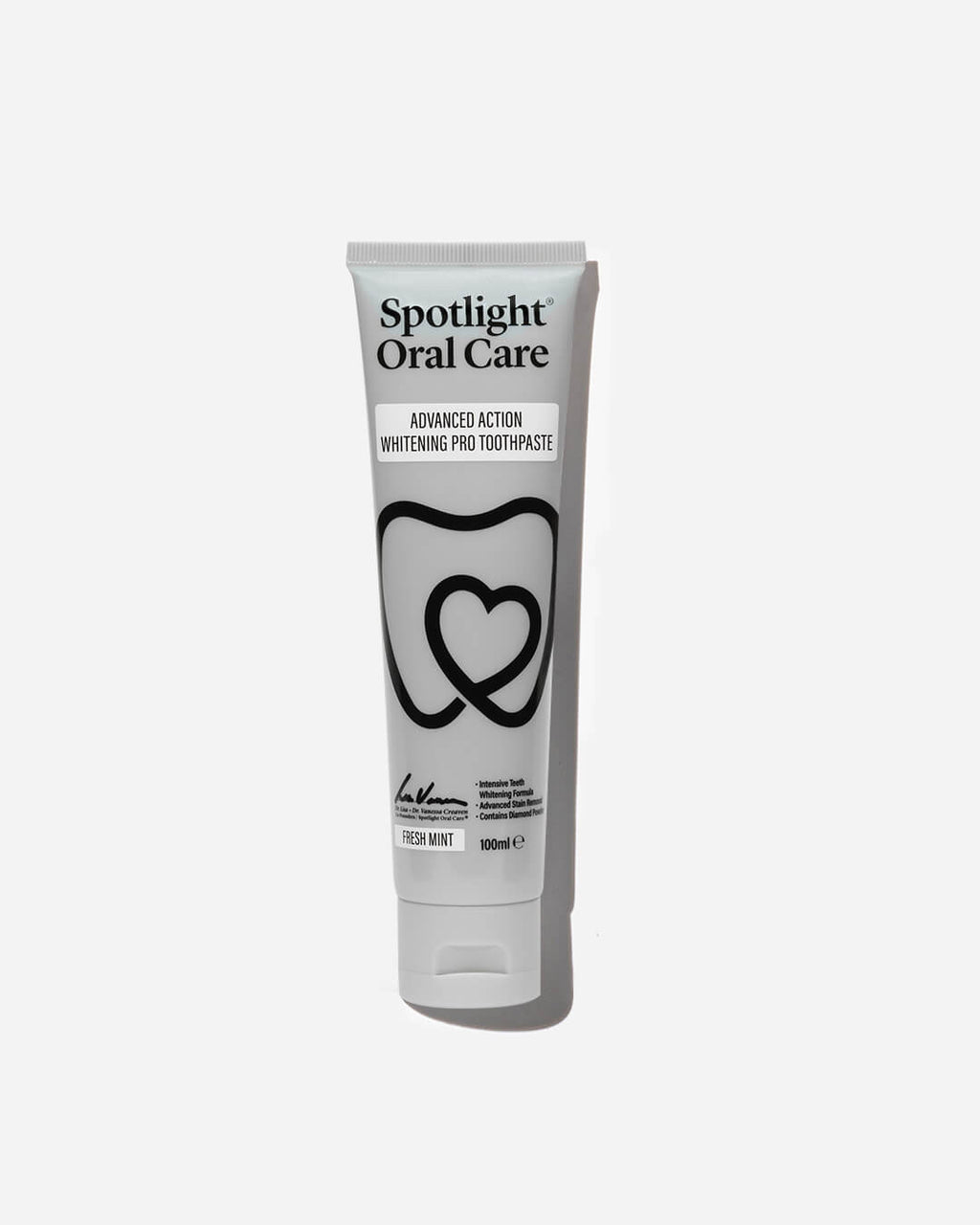 Spotlight Oral Care Advanced Action Whitening Pro Toothpaste with triple-action formula for stain removal and enamel protection​