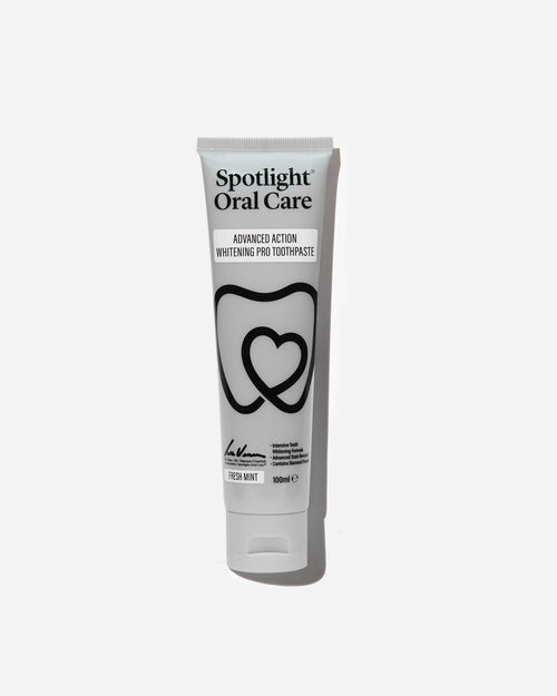 Spotlight Oral Care Advanced Action Whitening Pro Toothpaste with triple-action formula for stain removal and enamel protection​