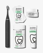 Sonic Pro Starter Bundle including Sonic Pro Electric toothbrush, Ultra Teeth Whitening Strips, Ultra Teeth Whitening Professional Toothpaste, and Teeth Whitening Powder Diamond PAP