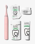 Sonic Pro Starter Bundle including Sonic Pro Electric toothbrush, Ultra Teeth Whitening Strips, Ultra Teeth Whitening Professional Toothpaste, and Teeth Whitening Powder Diamond PAP