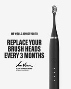 Sonic Pro Toothbrush Replacement Heads - Jet Black