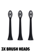 Sonic Toothbrush Replacement Heads - Black
