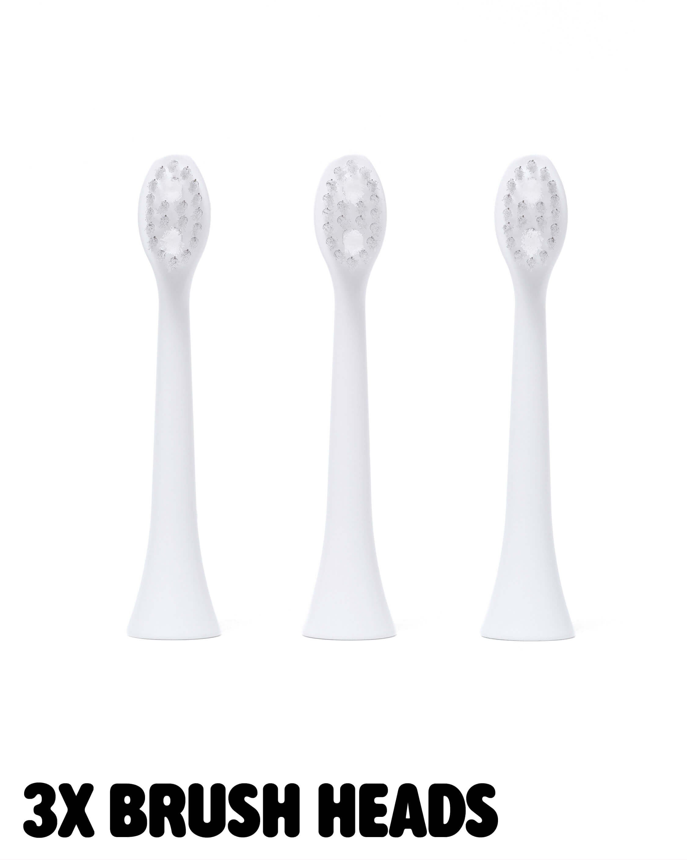 Sonic Toothbrush Replacement Heads - White
