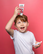Strawberry-flavoured toothpaste formulated to reduce and prevent early decay, making brushing enjoyable for kids​