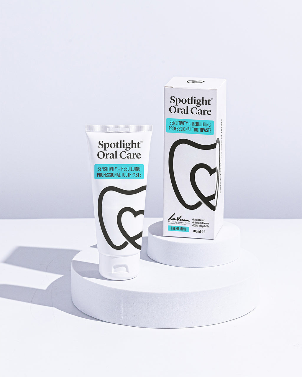 ​Sensitivity + Rebuilding Toothpaste with fluoride, hydroxyapatite, and potassium citrate to strengthen enamel and reduce sensitivity