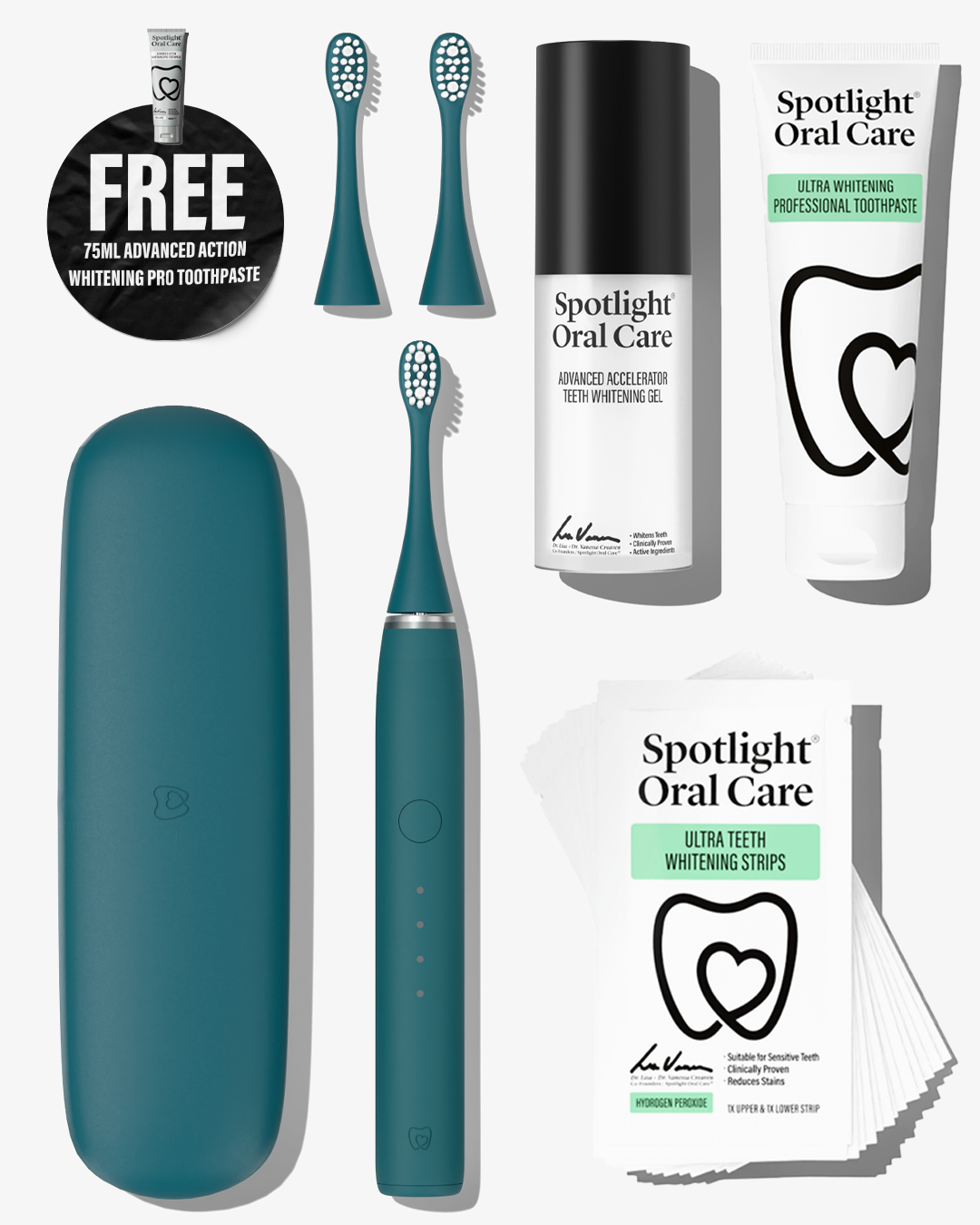 Sonic Pro Starter Bundle - Emerald Green + FREE Advanced Action Whitening Pro Toothpaste