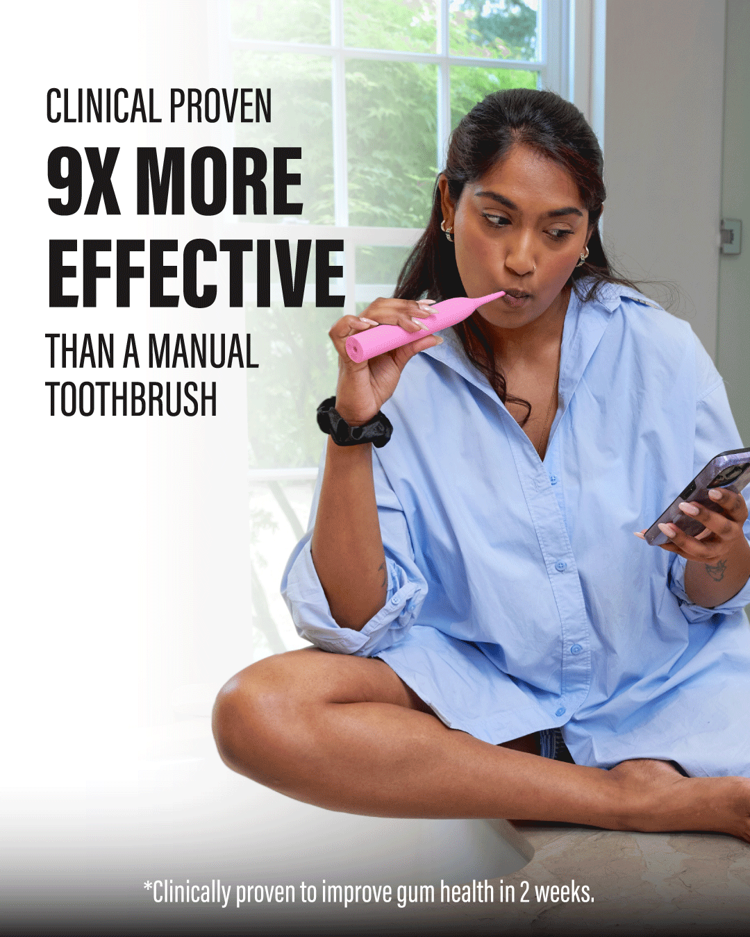 Pink Sonic Electric Toothbrush