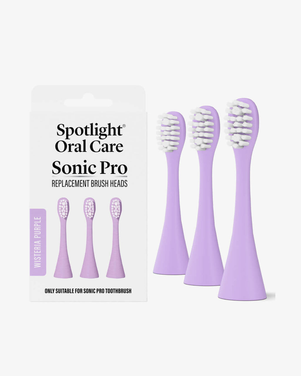 Sonic Pro Toothbrush Replacement Heads · Wisteria Purple
