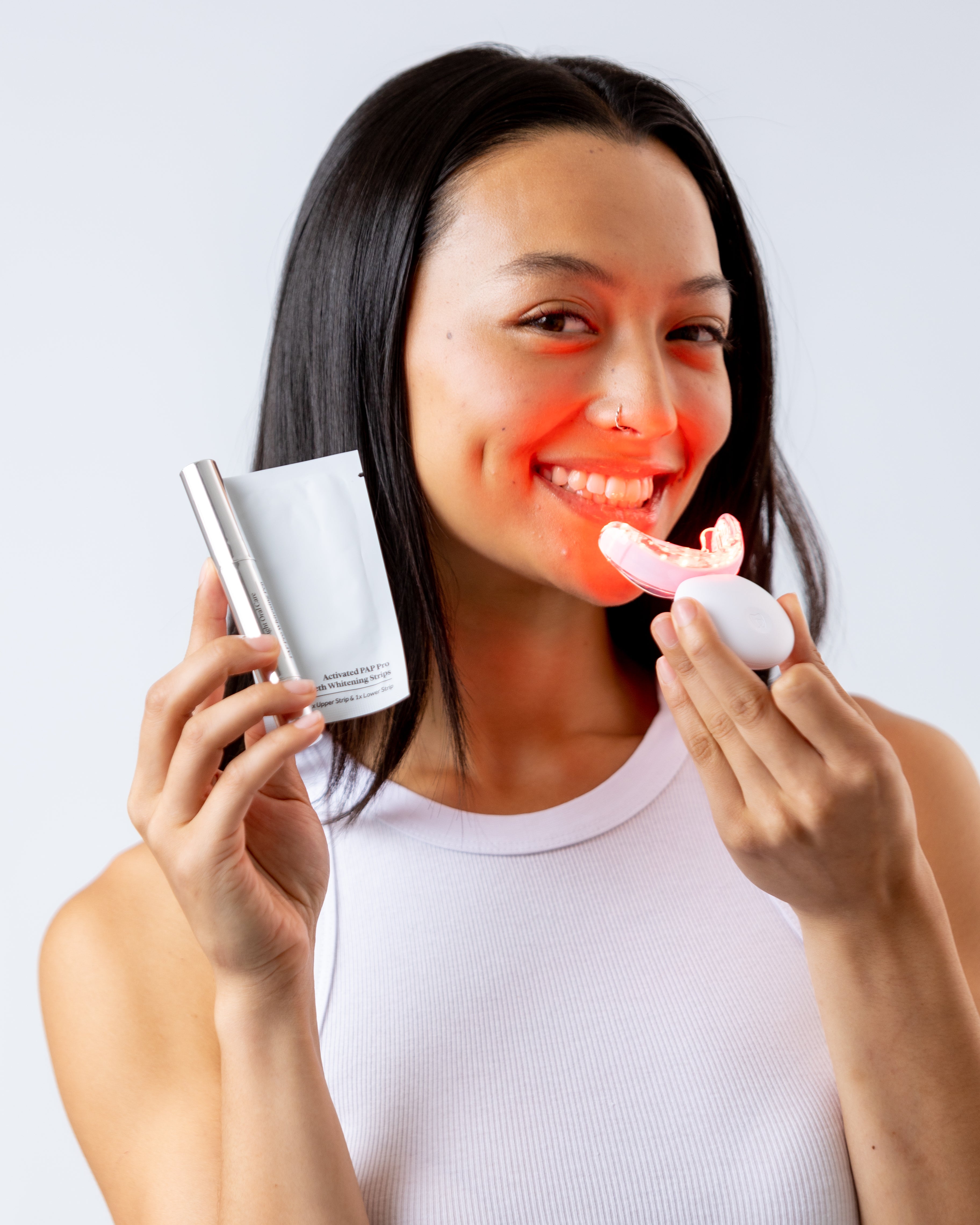 Professional LED Teeth Whitening System + FREE Whitening Gel