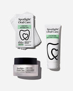 Spotlight Oral Care Strip Away Stains Bundle featuring Ultra Teeth Whitening Strips, Anti-Stain Tooth Powder, and Ultra Whitening Professional Toothpaste​