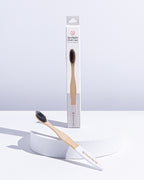 Vegan-friendly and 100% recyclable manual toothbrush available in Purple, White, Jade, and Pink colour options​