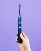 Set of three Midnight Navy brush heads for the Sonic Toothbrush, featuring soft bristles for effective plaque removal and gum care​