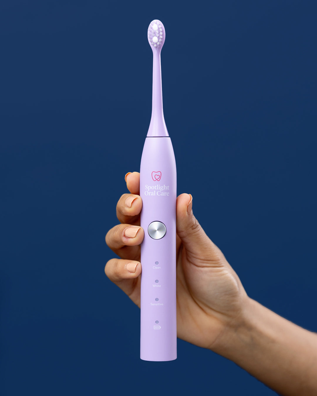 Set of three Morning Lilac brush heads for the Sonic Toothbrush, featuring soft bristles for effective plaque removal and gum care​