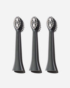 Spotlight Oral Care Sonic Toothbrush Replacement Heads in Graphite Grey – pack of 3 soft-bristled heads designed for effective plaque removal and gentle gum care​