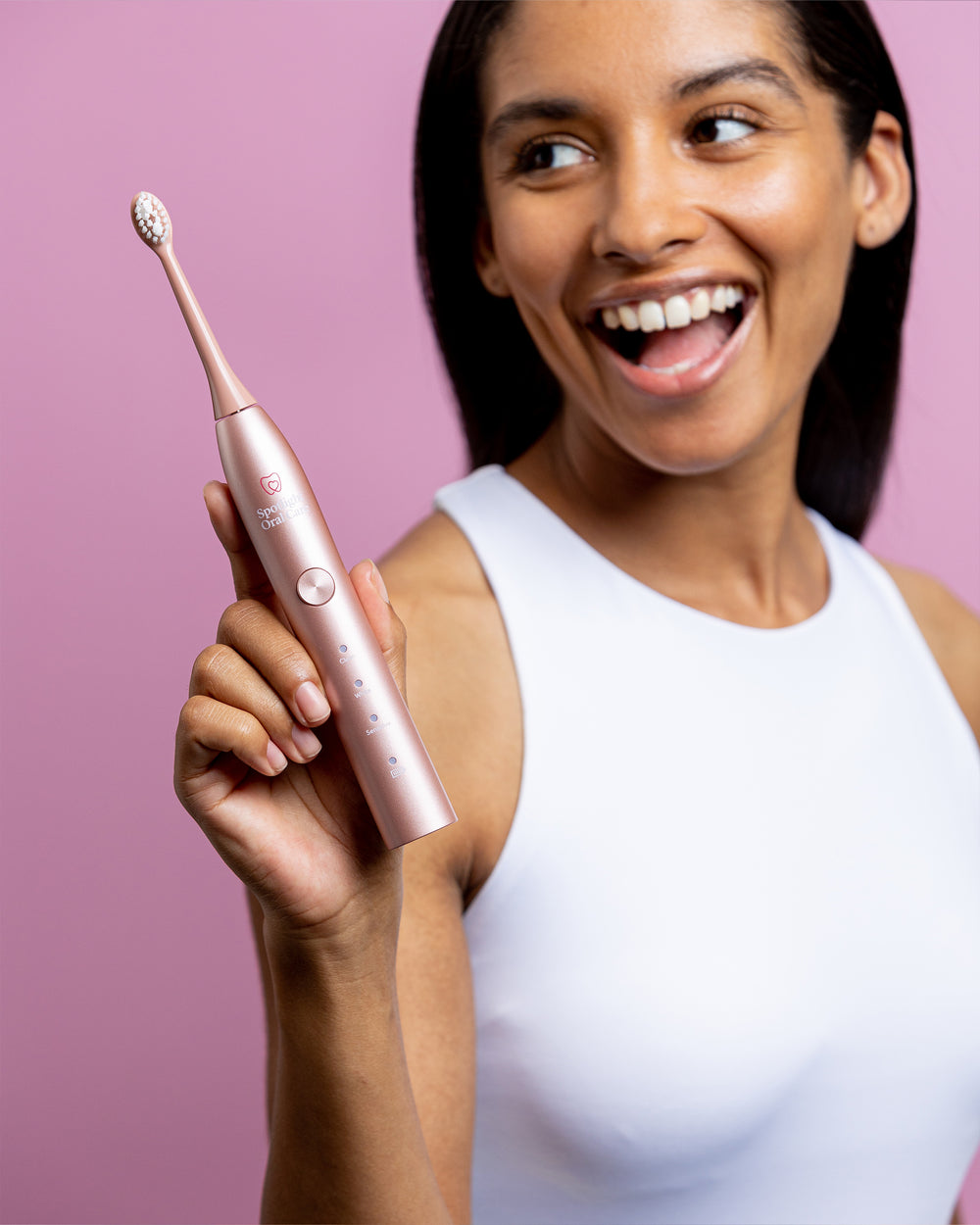 Sonic Toothbrush Replacement Heads Rose Gold Spotlight Oral Care EU