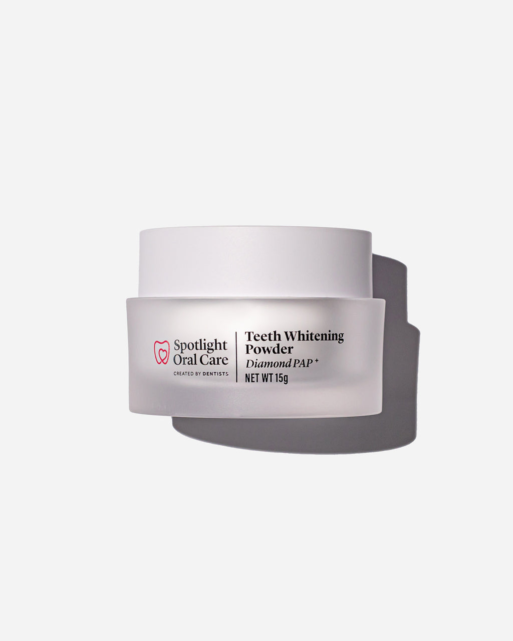 Spotlight Oral Care Teeth Whitening Powder Diamond PAP featuring Diamond Powder, PAP, and Hydrogen Peroxide for instant stain removal and enamel-safe whitening​