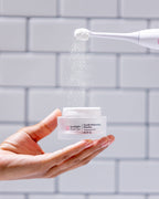 Clinically formulated teeth whitening powder combining PAP and Hydroxyapatite to lift stubborn stains and strengthen enamel​